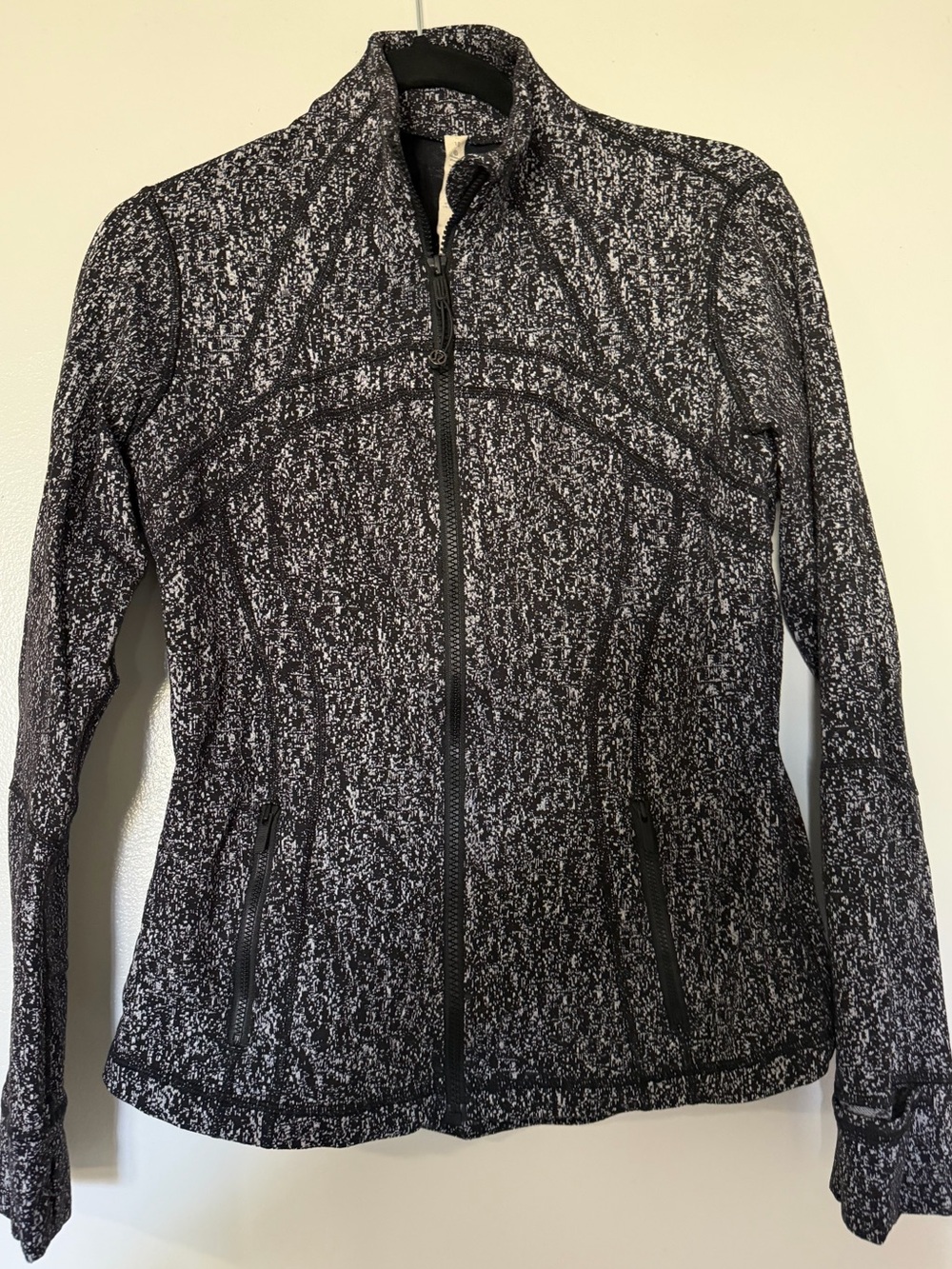 lululemon athletica Black & White Speckled Full-Zip Jacket